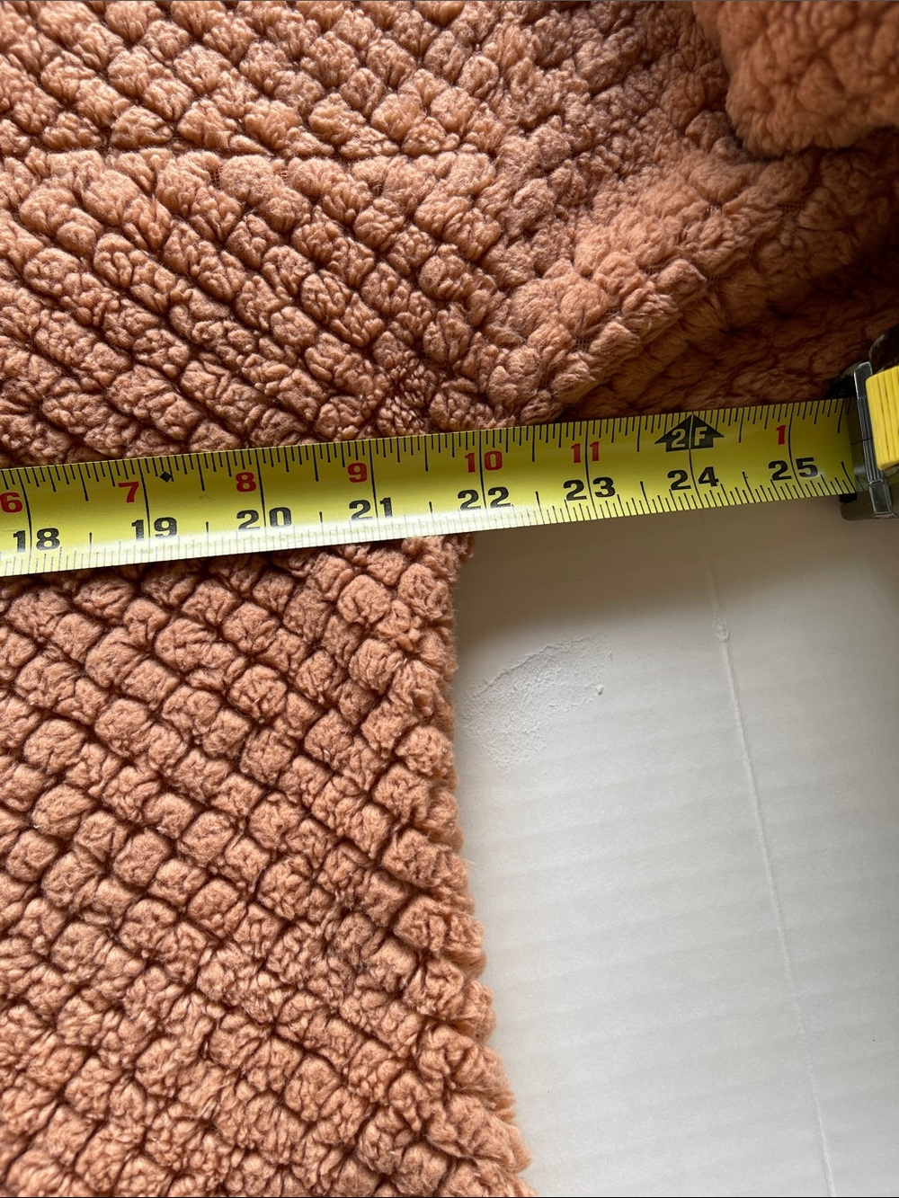 Simply Southern Rust Textured Zip Pullover - Picture 7 of 11